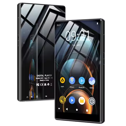 5 Inch Android 13 MP3 Player 32GB WiFi Bluetooth Video Player with App Store Spotify Audiobook FM Ra
