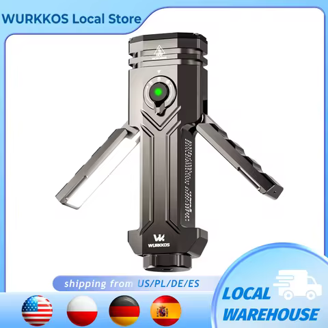Wurkkos HD02 LED Camping Lamp Portable Outdoor Sports Fishing 3200 Lumens Hunting Hiking Searchlight