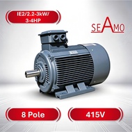 SEAMO IE2 3-4HP 2.2-3kW 8P Industrial Electric Motor 3 Phase IP55 Class F