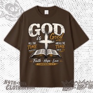 24H SHIP N9THNOVA Trend Casual T-Shirt Print GOD is Good Faith, Hope, Love, 1 Corinthians 13:13