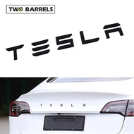 TESLA Logo Stickers For Model 3YZ Tesla Custom Rear Trunk Logo 3D