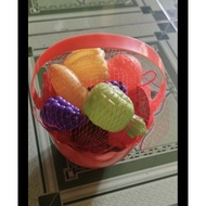 Fruits toys with basket