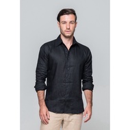 SYNONYM Dybala Indian Linen Shirt - Black