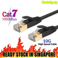 Flat Cat7 Ethernet Cable RJ45 10Gbps Network Cable U/FTP Lan Cable Cat 7 RJ45 Patch Cord 5m/10m/20m