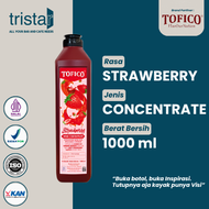 Tofico Concentrate Strawberry 1kg - Minuman Konsentrak Rasa Strawberry Original Premium Quality 1000