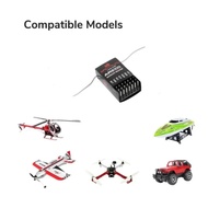 Spektrum AR6100 DSM2 6CH Receiver RC Airplane Helicopter Drone Compatible DX6 DX7 DX8 Transmitter