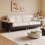 sofa 梳化 雙人沙發 小戶型現代簡約沙發 網紅梳化 懶人沙發 布藝沙發 double sofa 布藝梳化 沙發 絨布沙發 梳發 free delivery Lazy sofa Sofa bed