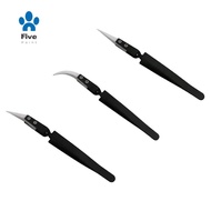 3Pcs Anti-Static Reverse Ceramic Tweezer IC SMD SMT Reverse Tweezers Heat Resistant 1000 Degree Hand