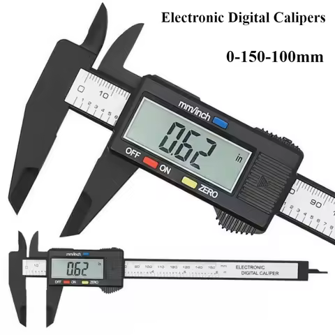 100/150mm Plastic Vernier Caliper Digital Caliper Mini Text Vernier Caliper Student Vernier Ruler 0 