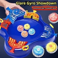 Christmas gift  Luminous Battle Gyro Spinner Alloy Duel Top with Sparkle Light Interactive Multiplay