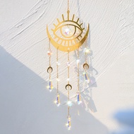 Ins Evil Eye Metal Sun Catcher Ornament Minimalist Home Decoration For Bedroom Wall In Airbnb & Gues