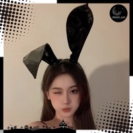 Headband Black Rabbit Ear D-018