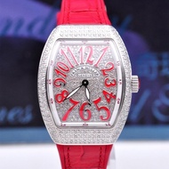 Franck MULLER Frank MULLER v32 Back Inlaid with Gypsophila Diamond Quartz Women's Watch Edge Watch