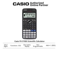 Casio FX-570EX Scientific Calculator Genuine Original (12+6 Months warranty) FX-570EX-BK Black