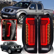 ไฟท้ายแต่ง LED รุ่น นิสสัน นาวาร่า NISSAN NAVARA D40 ปี 2005 - 2013 สีสโม๊ค 1 คู่ ซ้าย + ขวา รวมชุดส