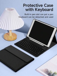 磁性槽的書寫平板電腦保護殼相容於 Apple iPad Air4/5 10.9 吋、三星 Galaxy Tab S7/S8 11 吋、無線鍵盤和可拆卸皮套