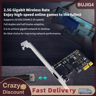 【BUJIG4】 2500Mbps PCI-E để RJ45 Card mạng 8125bg chip Gigabit Ethernet 100 1000 2500Mbps RJ45 LAN PC