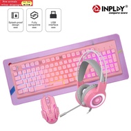 CODInplay STX540 4in1 RGB Combo Gaming Keyboard Mouse Headset set typewriter design Backlit Wired