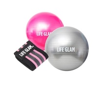 [Life Glam] Gym ball set (gym ball + gym ball pump) + short band