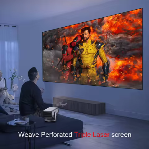 NO Speckle Weave Triple Laser Projector Fixed Frame Screen Best for Vidda C1 C2 Pro JMGO N1 N1S Ultr