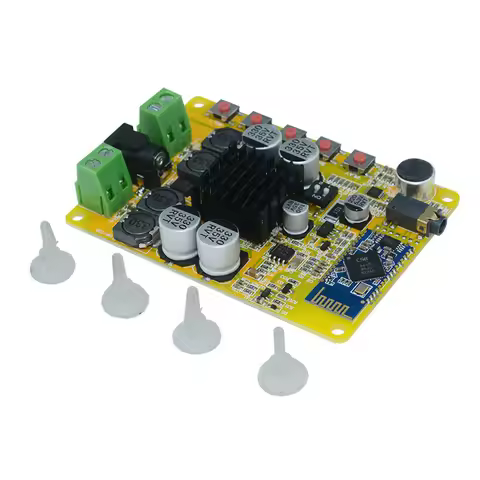 TDA7492 Bluetooth 4.0 Power Amplifier Board 2 * 50W Digital DIY Dual Channel with Microphone CSR8635