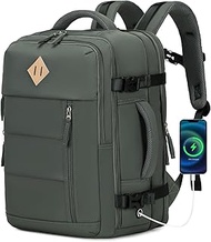 PIG PIG GIRL Travel Backpack for Men, 32L Expandable Carry On Backpack for Flight Approved for Women