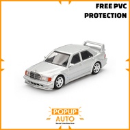 Mini GT 1:64 Mercedes Benz 190 E 2.5-16 Evolution II Astral Silver MGT00852-L Diecast Vehicles