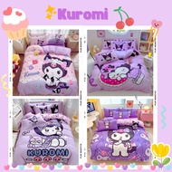 Kuromi Bed Sheet Set Complete Of 6 Pieces With 6-Foot Duvet For Use With Mattresses Not Exceeding 12