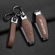 Car key cover for JAECOO 6 EV jaecoo6 ev Zinc Alloy Remote Automotive Key holder Case