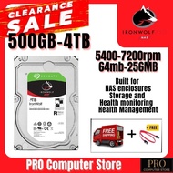 3.5" Seagate IronWolf NAS Internal Hard Drive 500GB/1TB/2TB/3TB/4TB NAS HDD RAID Network Attached Storage Hard Disk