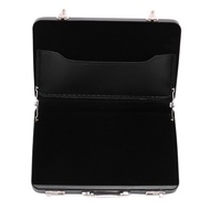2X Aluminum Password BoX Card Case Mini Suitcase Password Briefcase Black