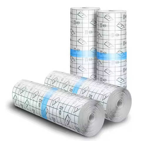 Second Skin Tattoo Bandages, 4 Rolls 6"x4.4yd Waterproof Adhesive Film for Tattoo Aftercare & Protec