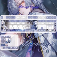 Wuthering Waves Keycaps Cherry Profile 120 Keys PBT Anime Wooting Aula F75 Dye Sublimation Mechanica