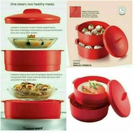 Steam IT Tupperware Pengukus moden 2 tingkat