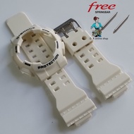 CREAM MATTE G-SHOCK GA100 GD100 GA110 GD110 GA120 GD120 GAX100 GLX100 STRAP AND BEZEL REPLACEMENT Wa