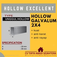 Hollow galvalum 2x4 Excellent