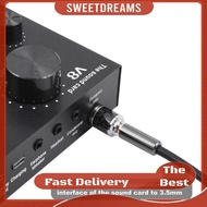 1/2 Pcs 1/4inch To 1/8inch Stereo Headphone Adapter Male To Female 6.35mm Jack To 3.5mm Socket Stere