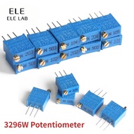 10/5PCS 3296W Trimming Potentiometer 200R 500R 1K 2K 5K 10K 20K 50K 3296 Potentiometers Variable Res