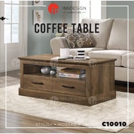 C10010 COFFEE TABLE WITH 2 DRAWERS (FREE DELIVERY AND INSTALLATION)