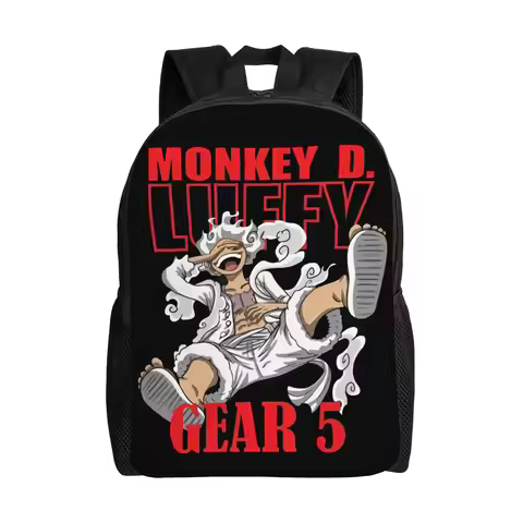 One Piece Gear 5 Monkey D Luffy Manga Backpack for Men Women Casual High School Business Daypack Lap