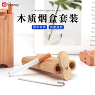 Solid Wood Dugout Smoking Set Wood Dugout with Ceramic Supplies Cleaning Hook Smoking Set 25.10.20
