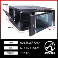 AmpAudio 6U Server Rack Wall Mount Server Rack (FREE TRAY)