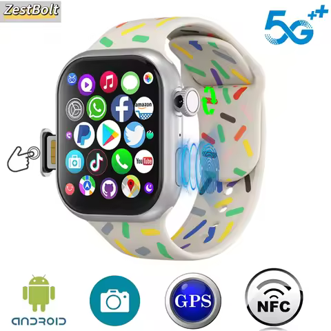 S11 Smart Watch 5G LTE VP19 Pro Android 10.0 2.29'' AMOLED Display Smartwatch With 80W Pull-out Came