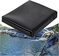 Pond Liner Pliable Durable HDPE Material Fish Safe Pond Fountain Liner for Fish Ponds Water Gardens Fountain Koi (Color : Black, Size : 1x9m)