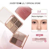 [3.0 Upgraded Version] Judydoll 橘朵 Highlight & Contour All-In-One Palette Matte Natural Nose Shadow