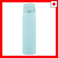 ZOJIRUSHI Water Bottle, Seamless, Large Capacity, 720ml, One-touch Stainless Steel Mug, Mint Blue, Integrated Lid and Gasket, Easy to Clean, Only 3 Items to Wash SM-VA72-AM