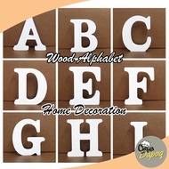 [DC] A-Z Alphabet Wood Wooden White Decoration 27 Letters Wedding Birthday Party Photo Props Home Huruf ABC Tulisan Hias