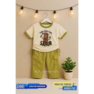 Tung Tung Sahur Girls' Suit 1-7 Years Children's Drawstring Suit