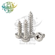 M5x30 stainless steel Screw 2 keys Hex Screw Tapping S304 Hex Screw