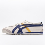 Onitsuka Tiger JAPAN TIGER - MEXICO 66 2023 new Tiger shoes Mexico 66 Women's Leather Sneakers Men's Running Shoes Unisex Casual Sports Walking Jogging school Shoe white blue red